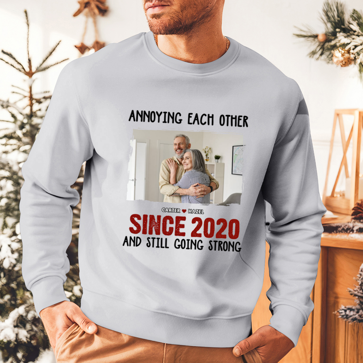 Custom Photo We Belong Together - Couple Personalized Custom Unisex Sweatshirt - Gift For Husband Wife, Anniversary