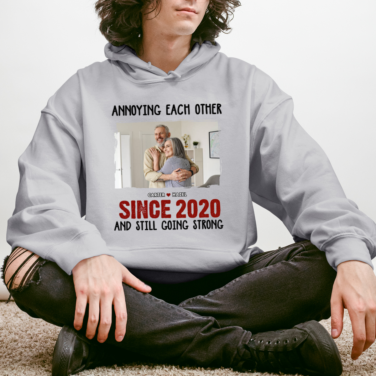 Custom Photo We Belong Together - Couple Personalized Custom Unisex Sweatshirt - Gift For Husband Wife, Anniversary